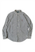 画像をギャラリービューアに読み込む, 90'S L/S STRIPE SHIRT / STRIPE [SIZE: M USED]
