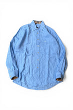 画像をギャラリービューアに読み込む, MADE IN USA L/S LINEN SHIRT / BLUE [SIZE: M USED]

