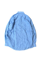 画像をギャラリービューアに読み込む, MADE IN USA L/S LINEN SHIRT / BLUE [SIZE: M USED]
