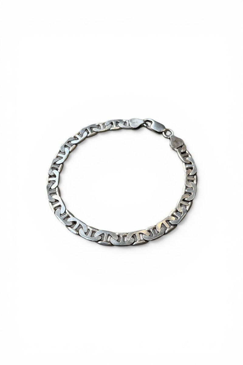 MADE IN ITALY 925 SILVER MARINER CHAIN BRACELET / SILVER [SIZE: ONE SIZE USED]