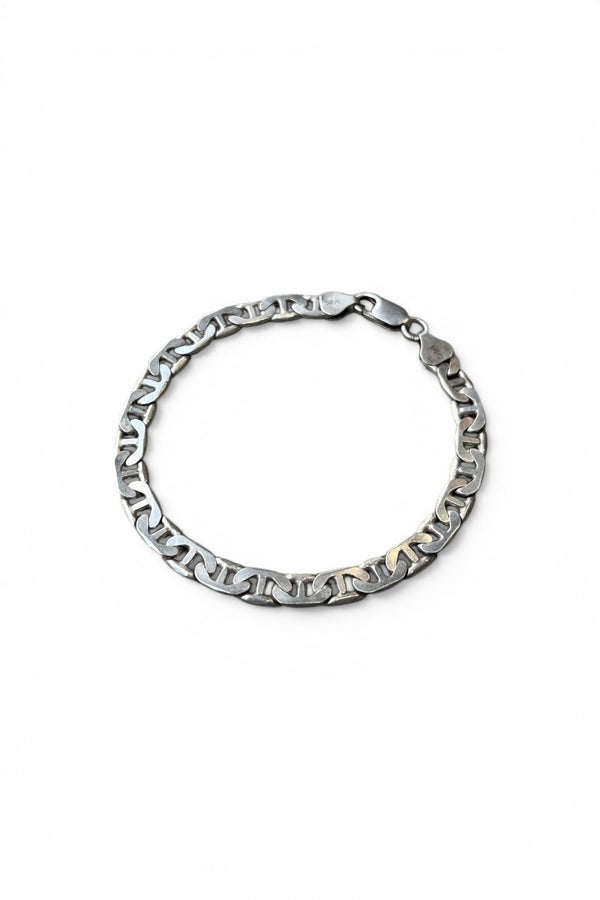 MADE IN ITALY 925 SILVER MARINER CHAIN BRACELET / SILVER [SIZE: ONE SIZE USED]