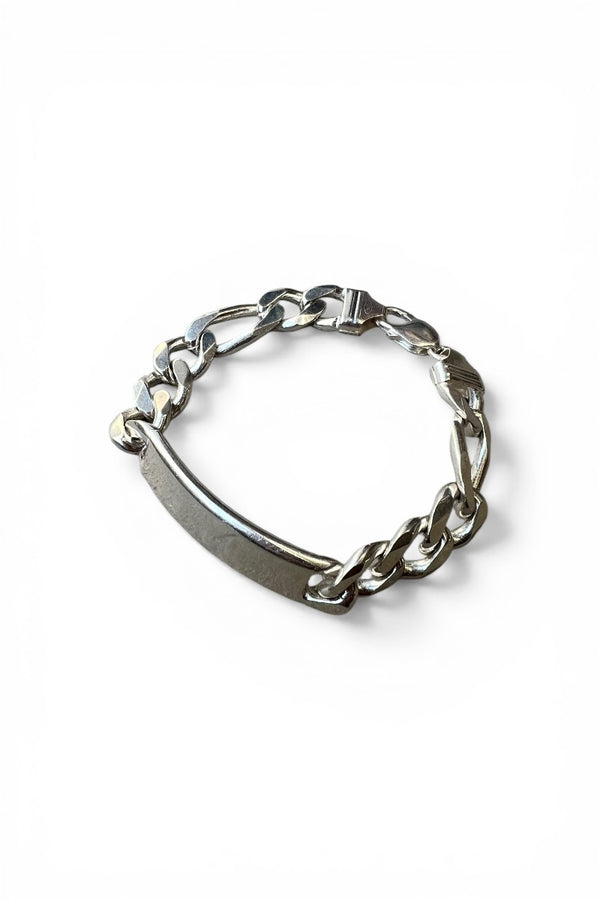 MADE IN ITALY 925 SILVER ID BRACELET / SILVER [SIZE: ONE SIZE USED]