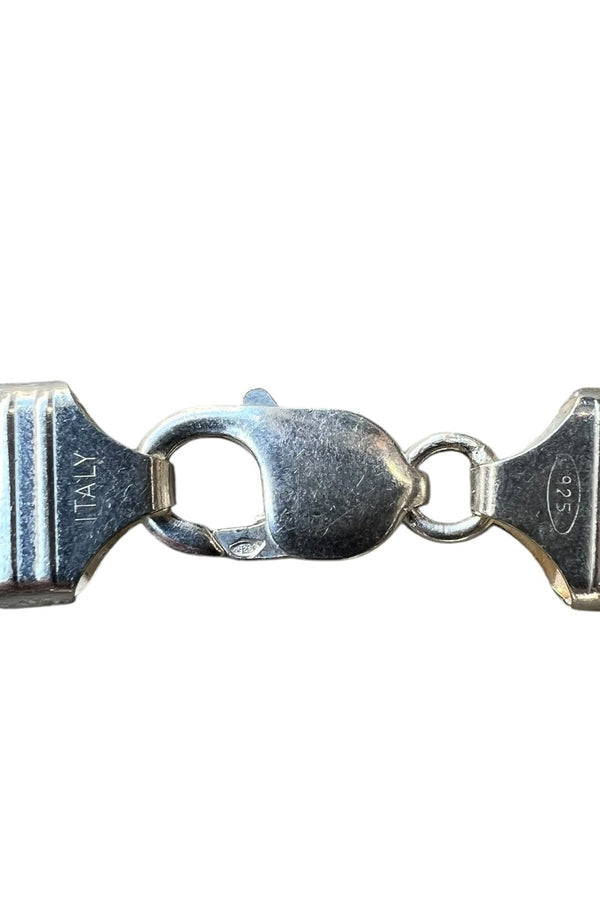 MADE IN ITALY 925 SILVER ID BRACELET / SILVER [SIZE: ONE SIZE USED]