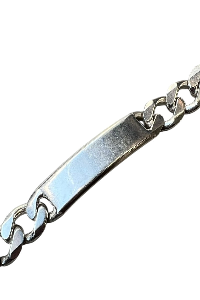 MADE IN ITALY 925 SILVER ID BRACELET / SILVER [SIZE: ONE SIZE USED]