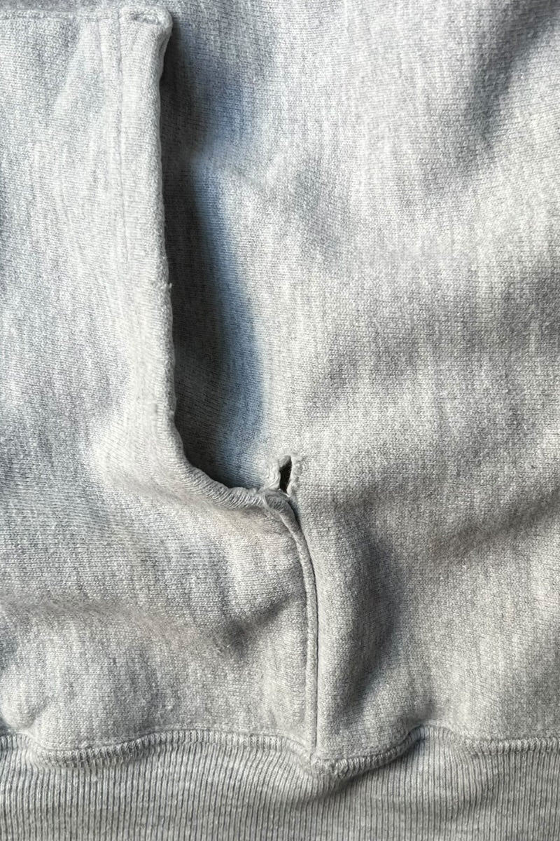 MADE IN USA 80'S REVERSE WEAVE HOODIE SWEATSHIRT / GRAY [SIZE: XL USED]
