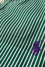 画像をギャラリービューアに読み込む, L/S STRIPE SHIRT / GREEN [SIZE: L USED]

