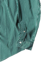 画像をギャラリービューアに読み込む, L/S STRIPE SHIRT / GREEN [SIZE: L USED]
