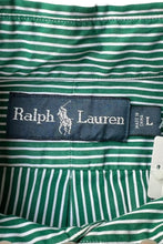画像をギャラリービューアに読み込む, L/S STRIPE SHIRT / GREEN [SIZE: L USED]
