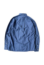 画像をギャラリービューアに読み込む, 90'S GREGGOR STRAIGHT HEM L/S BD CHECK SHIRT / BLUE [SIZE: L USED]
