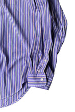 画像をギャラリービューアに読み込む, CLASSIC FIT L/S STRIPE SHIRT / PURPLE [SIZE: L USED]
