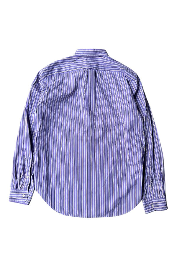 CLASSIC FIT L/S STRIPE SHIRT / PURPLE [SIZE: L USED]