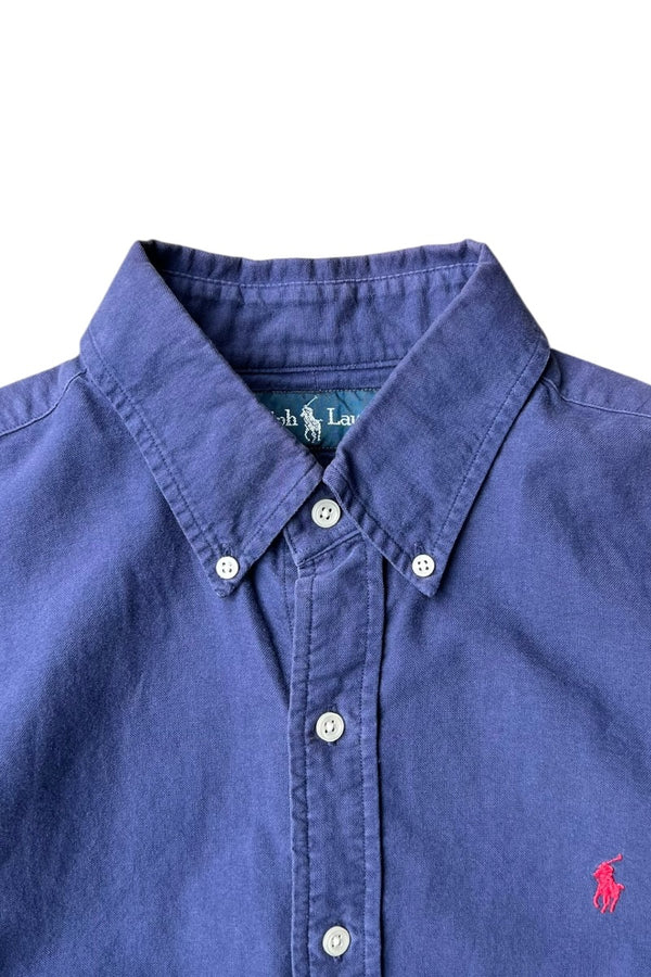 90'S BD L/S SHIRT / NAVY [SIZE: M USED]