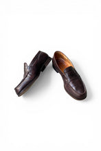 画像をギャラリービューアに読み込む, MADE IN FRANCE LEATHER COIN LOAFER / BROWN [SIZE: US8.5 (27.5cm相当) USED]
