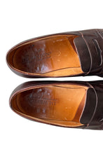画像をギャラリービューアに読み込む, MADE IN FRANCE LEATHER COIN LOAFER / BROWN [SIZE: US8.5 (27.5cm相当) USED]
