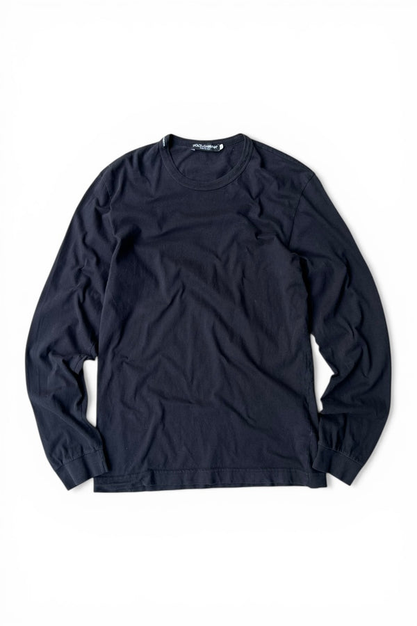 MADE IN ITALY L/S TEE SHIRT / BLACK [SIZE: 50 USED]