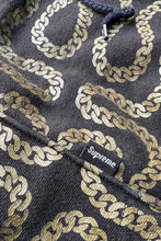 画像をギャラリービューアに読み込む, Y2K EARLY 00'S MADE IN CANADA SQUIGGLE CHAIN HOODIE SWEATSHIRT / BLACK [SIZE: XL USED]
