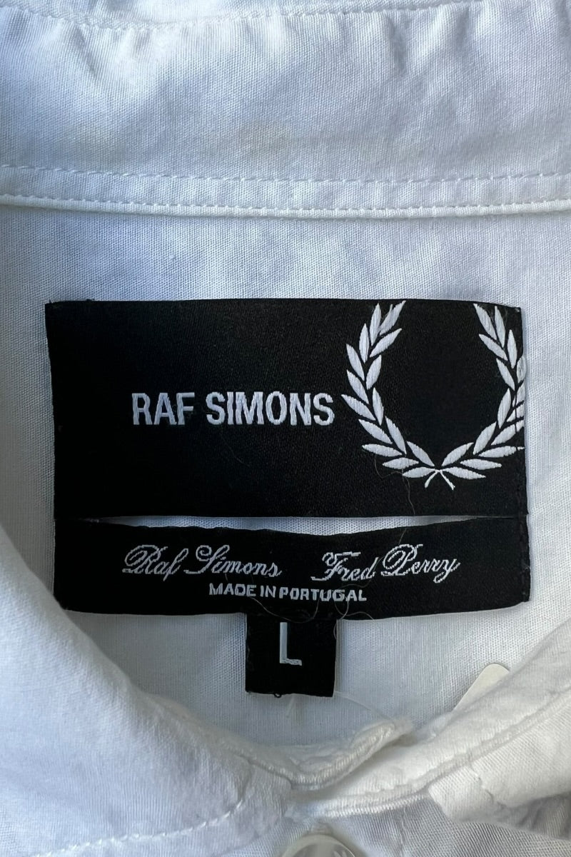 MADE IN PORTUGAL PACH L/S SHIRT / WHITE [SIZE: L USED]