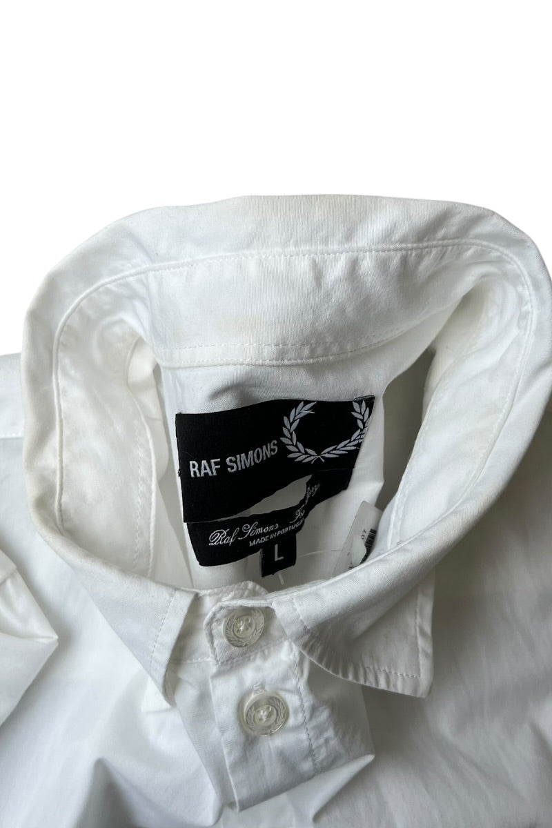 MADE IN PORTUGAL PACH L/S SHIRT / WHITE [SIZE: L USED]