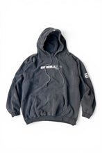 画像をギャラリービューアに読み込む, MADE IN RUSSIA 90'S-Y2K HOODIE SWEATSHIRT FADEDE BLACK / BLACK [SIZE: XL USED]
