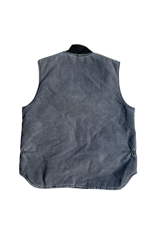 MADE IN USA Y2K 01'S DUCK VEST FADED BLACK USA Model FADED BLACK / GRAY [SIZE: L USED]