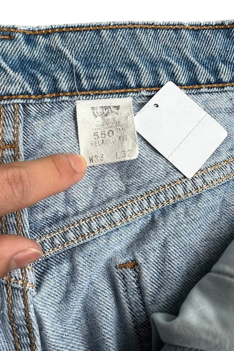 97'S ORANGE TAB 550 DENIM PANTS / INDIGO [SIZE: 33 USED]