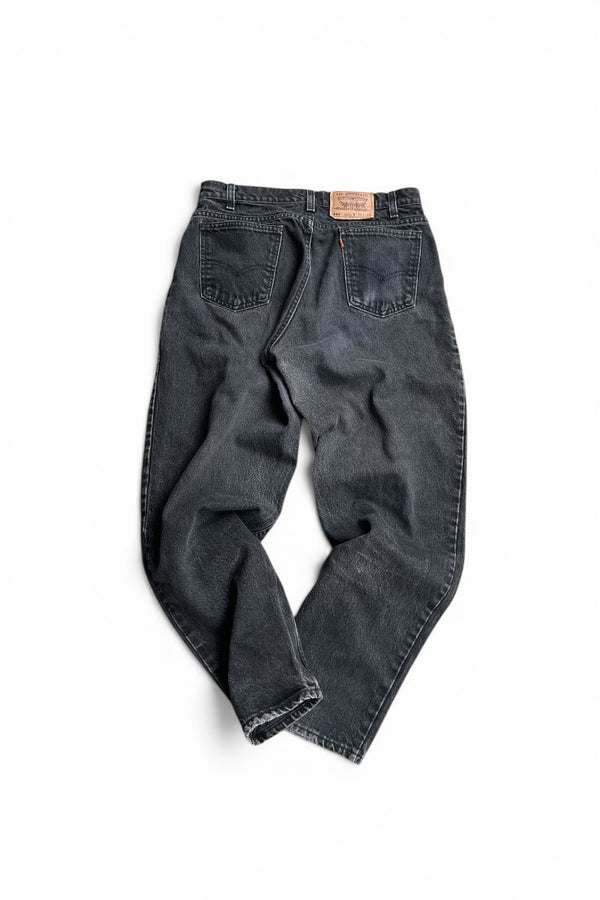 MADE IN USA 94'S ORANGE TAB 560 DENIM PANTS SULFUR BLACK / BLACK [SIZE: 34 USED]