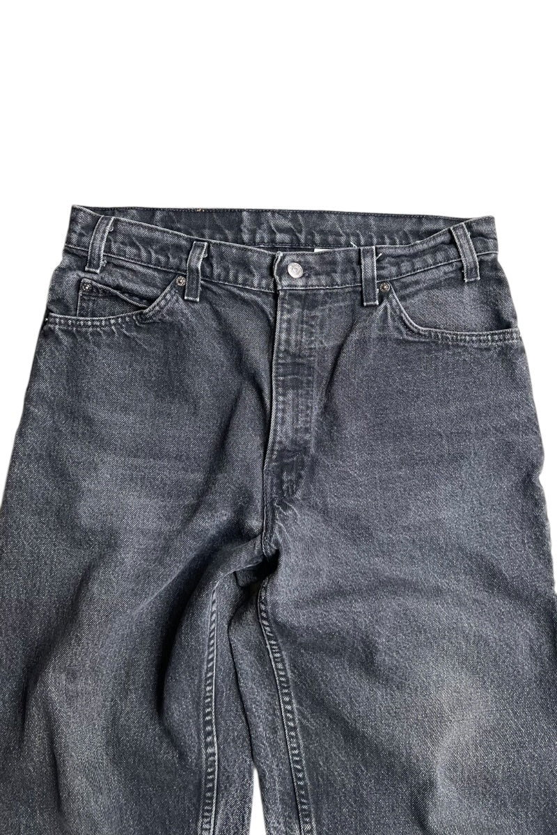 MADE IN USA 94'S ORANGE TAB 560 DENIM PANTS SULFUR BLACK / BLACK [SIZE: 34 USED]