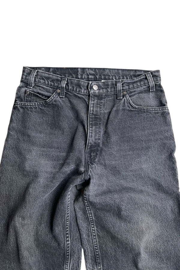 MADE IN USA 94'S ORANGE TAB 560 DENIM PANTS SULFUR BLACK / BLACK [SIZE: 34 USED]