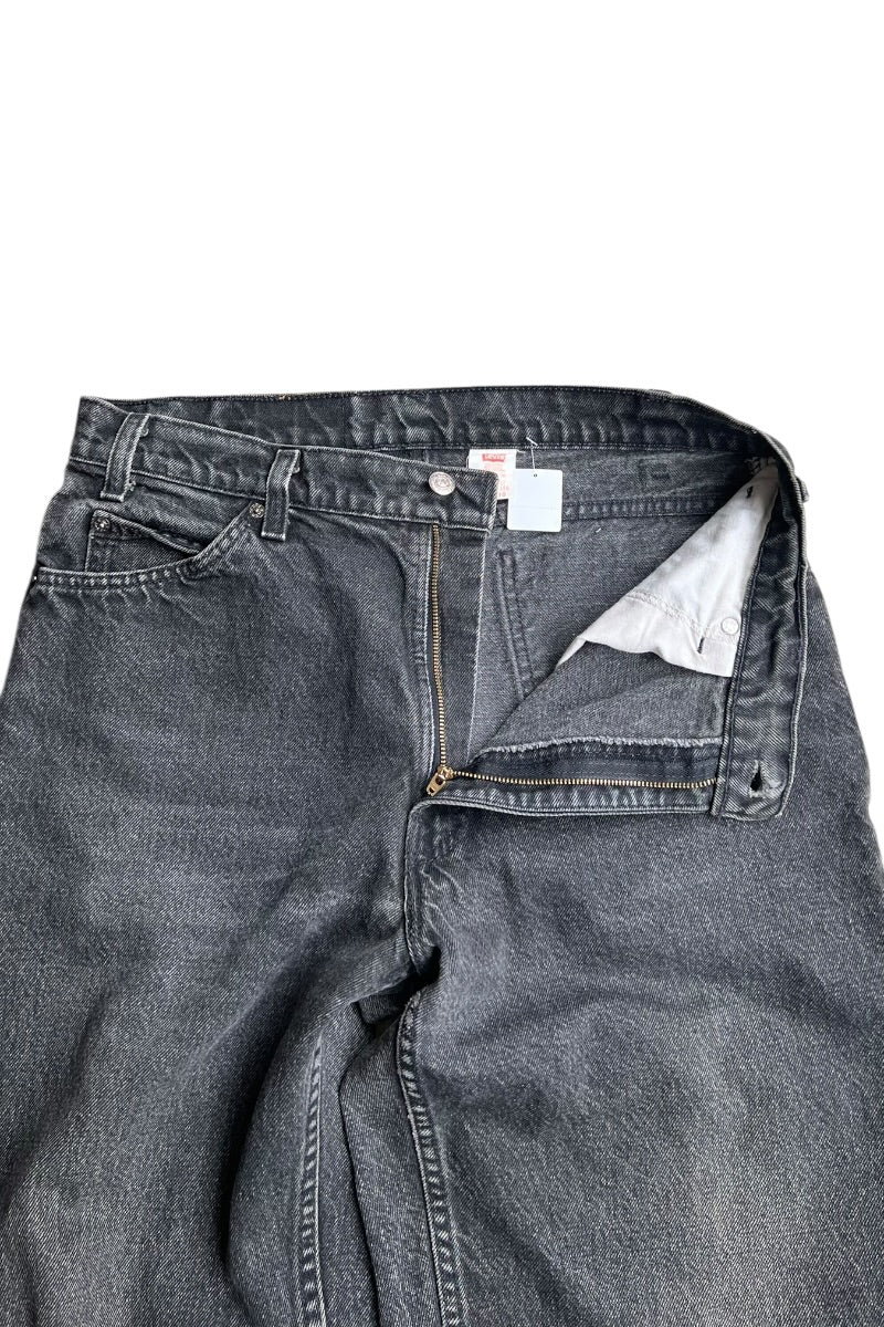 MADE IN USA 94'S ORANGE TAB 560 DENIM PANTS SULFUR BLACK / BLACK [SIZE: 34 USED]