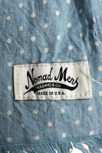 画像をギャラリービューアに読み込む, MADE IN USA DOTS PATTERN SCARF / BLUE [SIZE: ONE SIZE USED]
