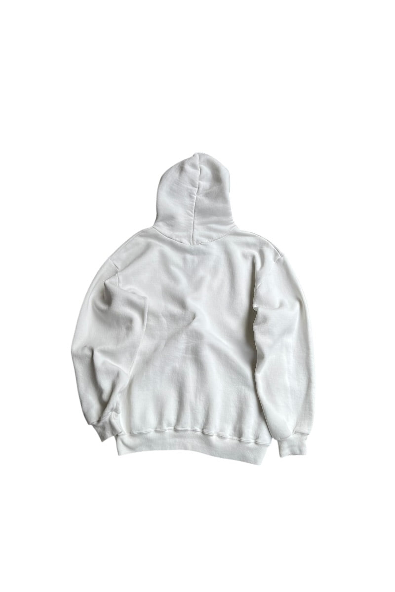 MADE IN USA 80-90'S UCLA HOODIE SWEATSHIRT / WHITE [SIZE: XL USED]