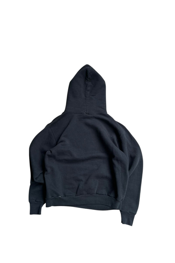 MADE IN USA 90'S HOODIE SWEATSHIRT / BLACK [SIZE: M USED]