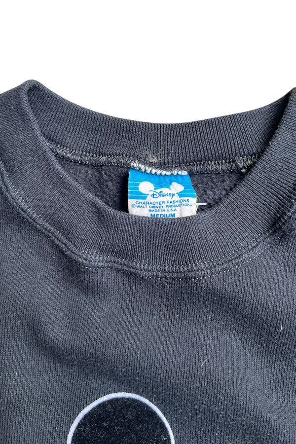 MADE IN USA 80s MICKEY SWEATSHIRT / BLACK [SIZE: M USED]