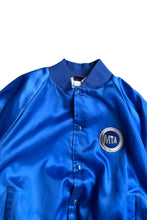 画像をギャラリービューアに読み込む, MADE IN USA 90'S MTA NYLON SATIN JACKET / BLUE [SIZE: XL USED]
