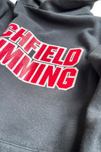 画像をギャラリービューアに読み込む, MADE IN USA 90'S HOODIE SWEATSHIRT / BLACK [SIZE: M USED]

