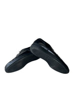 画像をギャラリービューアに読み込む, MADE IN ITALY PLAIN TOE LEATHER SHOES / BLACK [SIZE: US9 (27cm相当) USED]
