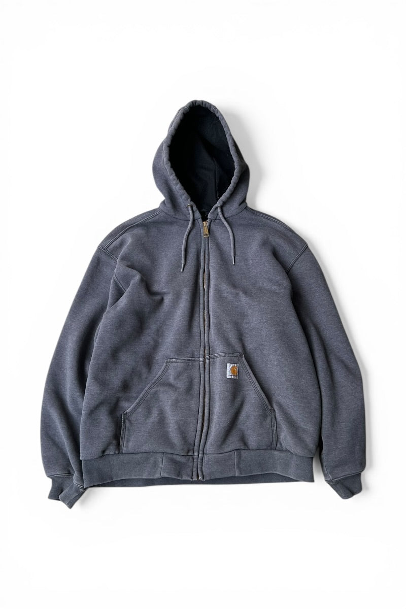 MADE IN MEXICO 15'S BIG ZIP HOODIE SWEATSHIRT USA Model / CHARCOAL [SIZE: L USED]