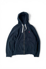 画像をギャラリービューアに読み込む, EXCLUSIVE OF DECORATION ZIP HOODIE SWEATSHIRT / BLACK [SIZE: XL USED]
