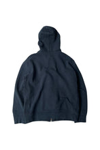 画像をギャラリービューアに読み込む, EXCLUSIVE OF DECORATION ZIP HOODIE SWEATSHIRT / BLACK [SIZE: XL USED]
