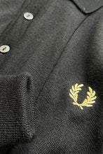 画像をギャラリービューアに読み込む, MADE IN ITALY L/S MERINO WOOL KNIT POLO SHIRT / BLACK [SIZE: 38 USED]
