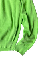 画像をギャラリービューアに読み込む, 90'S V-NECK PIMA COTTON KNIT SWEATER / NEON [SIZE: L USED]
