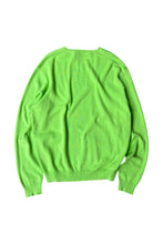 画像をギャラリービューアに読み込む, 90'S V-NECK PIMA COTTON KNIT SWEATER / NEON [SIZE: L USED]
