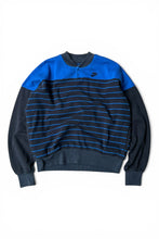 画像をギャラリービューアに読み込む, MADE IN JAPAN 80'S BORDER HENRY NECK SWEATSHIRT / BLACK [SIZE: L USED]
