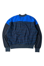 画像をギャラリービューアに読み込む, MADE IN JAPAN 80'S BORDER HENRY NECK SWEATSHIRT / BLACK [SIZE: L USED]
