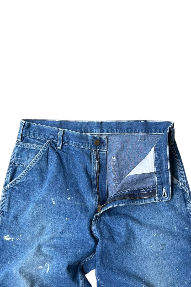 90'S-Y2K EARLY 00'S DENIM PAINTER PANTS / INDIGO [SIZE: L USED]