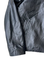 画像をギャラリービューアに読み込む, ZIP LEATHER JACKET / BLACK [SIZE: XL USED]
