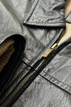 画像をギャラリービューアに読み込む, ZIP LEATHER JACKET / BLACK [SIZE: XL USED]

