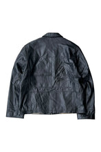 画像をギャラリービューアに読み込む, ZIP LEATHER JACKET / BLACK [SIZE: XL USED]
