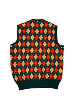 画像をギャラリービューアに読み込む, MADE IN SCOTLAND 70-80'S WOOL VEST / GREEN [SIZE: L USED]
