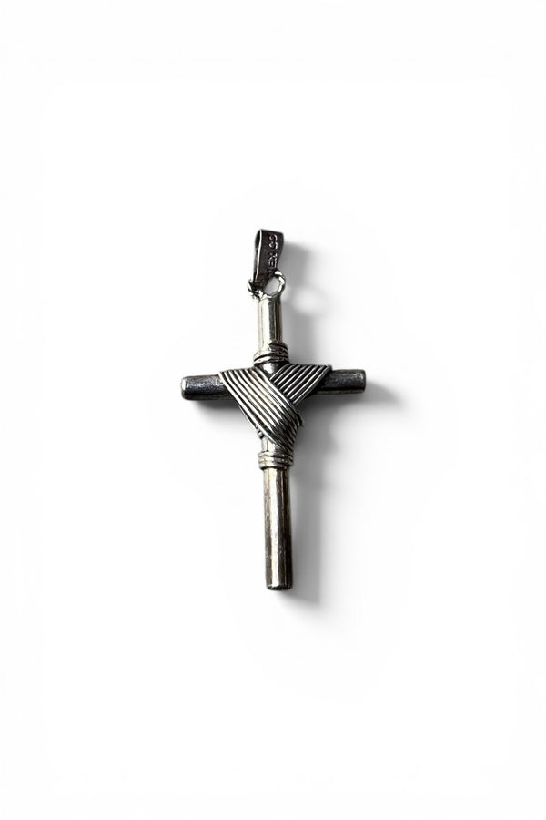 MADE IN MEXICO CROSS PENDANT TOP / SILVER [SIZE: ONE SIZE USED]